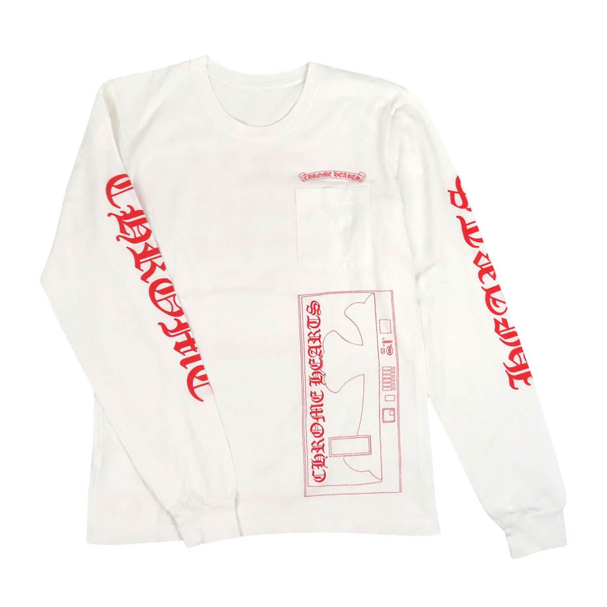 クロムハーツ 青山店限定 アームロゴ プリント ロングTシャツ メンズ 