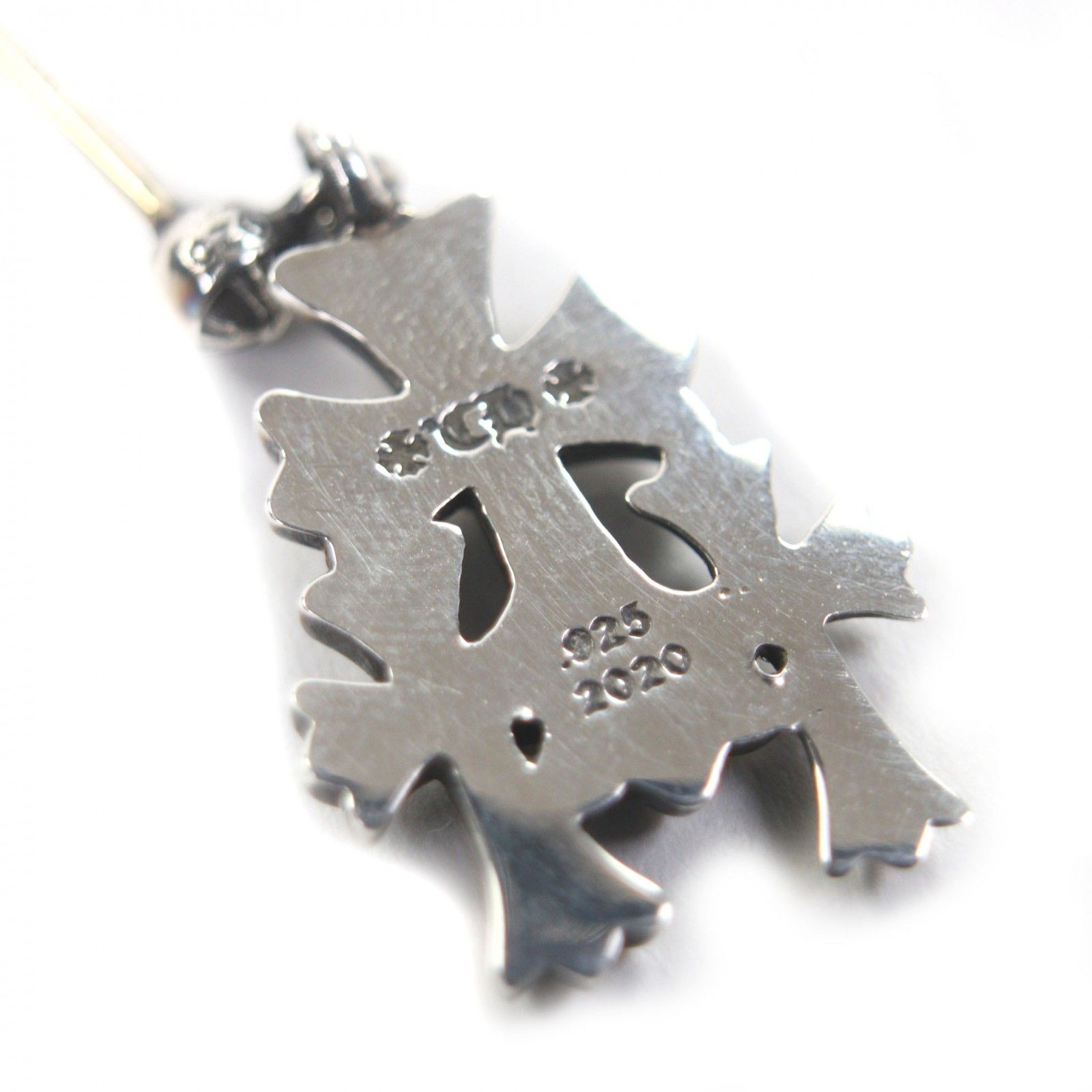 美品▽CHROME HEARTS クロムハーツ 3 CH CROSS DROP トリプルCHクロス 