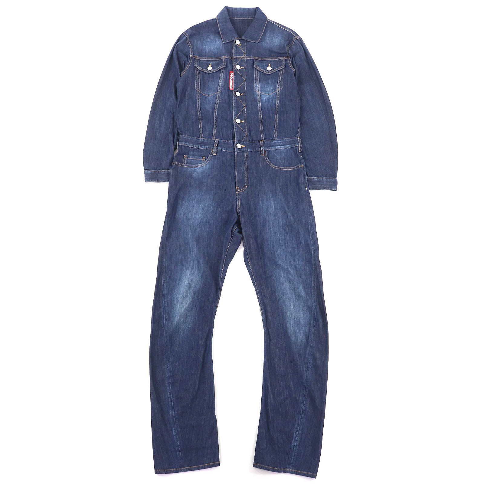 美品△DSQUARED2 ディースクエアード S75FP0068 ロゴパッチ デニム 