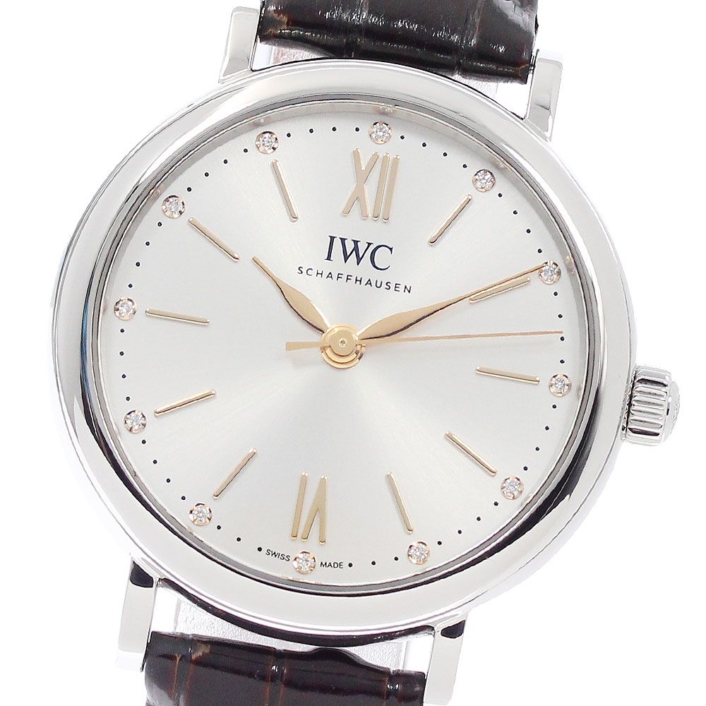 IWC SCHAFFHAUSEN IW357403 ポートフィノ オートマティック 34 12Pダイヤ 自動巻き レディース _951150 IWC SCHAFFHAUSEN IW357403 ポートフィノ オートマティック 34 12P