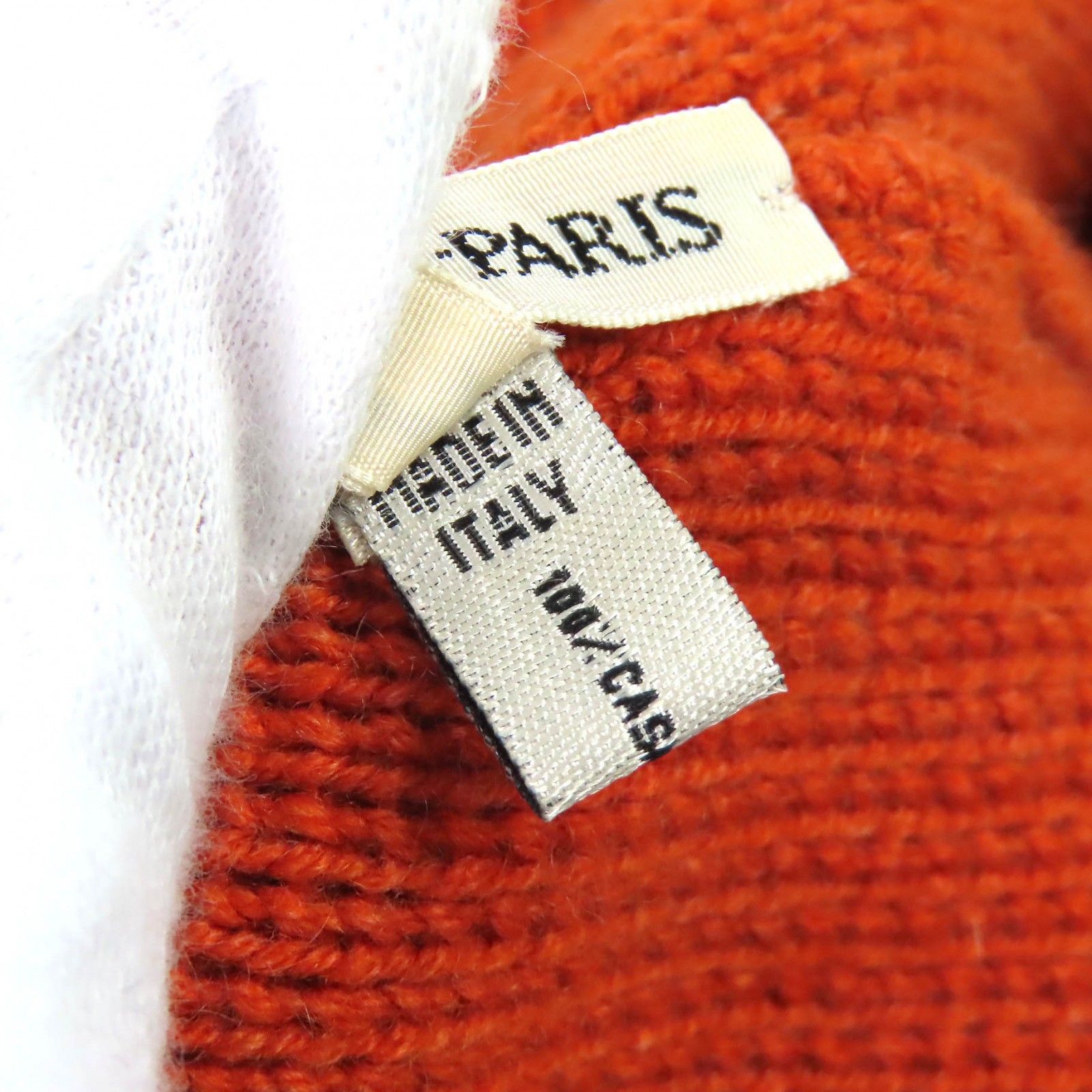 極美品△HERMES エルメス ヴィンテージ カシミヤ マルジェラ期 H柄編み 