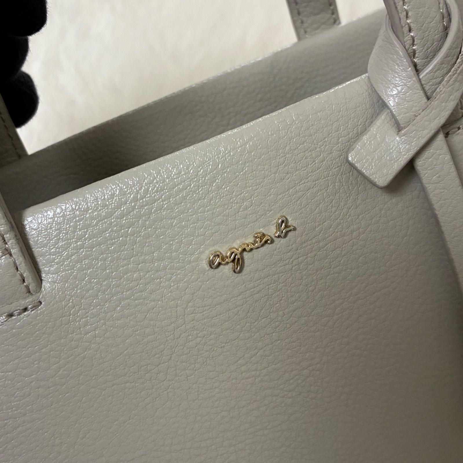 アニエスベー agnes.b sophie2way ミニトートバッグ グレージュ 