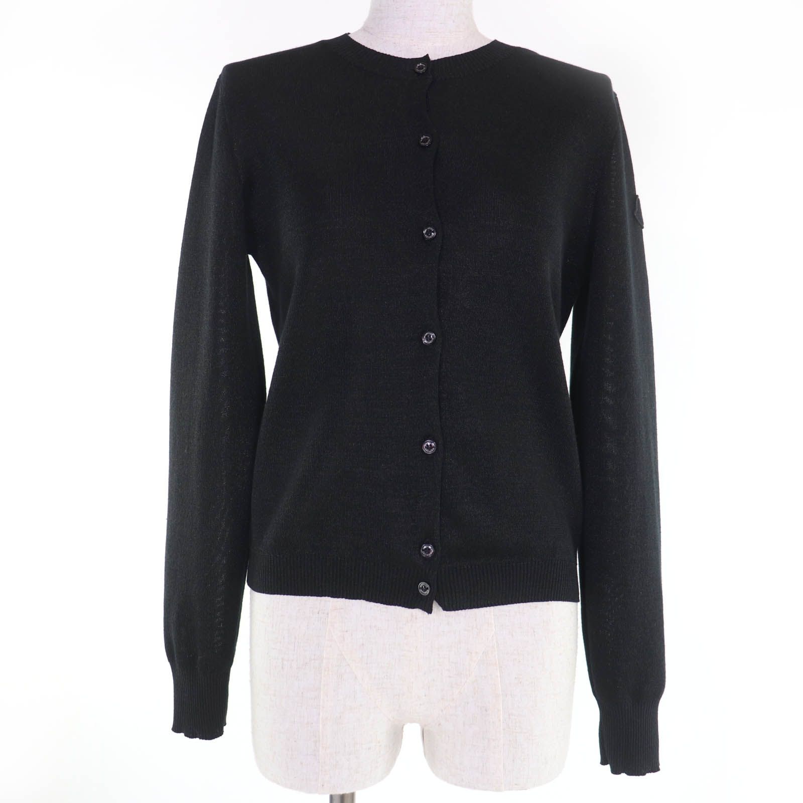 美品 MONCLER モンクレール ブランドロゴドット　ニットカーディガン 極美品☆MONCLER モンクレール 2023年製 CARDIGAN ロゴボタン