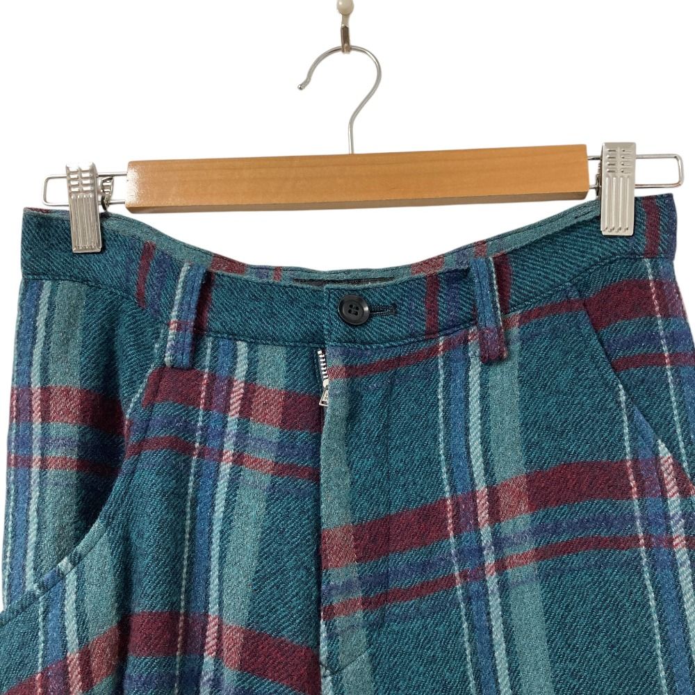 Y's ウールチェックサルエルパンツ　ワイズ　LIMIfeu　ヨウジヤマモト Y's ウールチェックサルエルパンツ ワイズ LIMIfeu ヨウジヤマモト