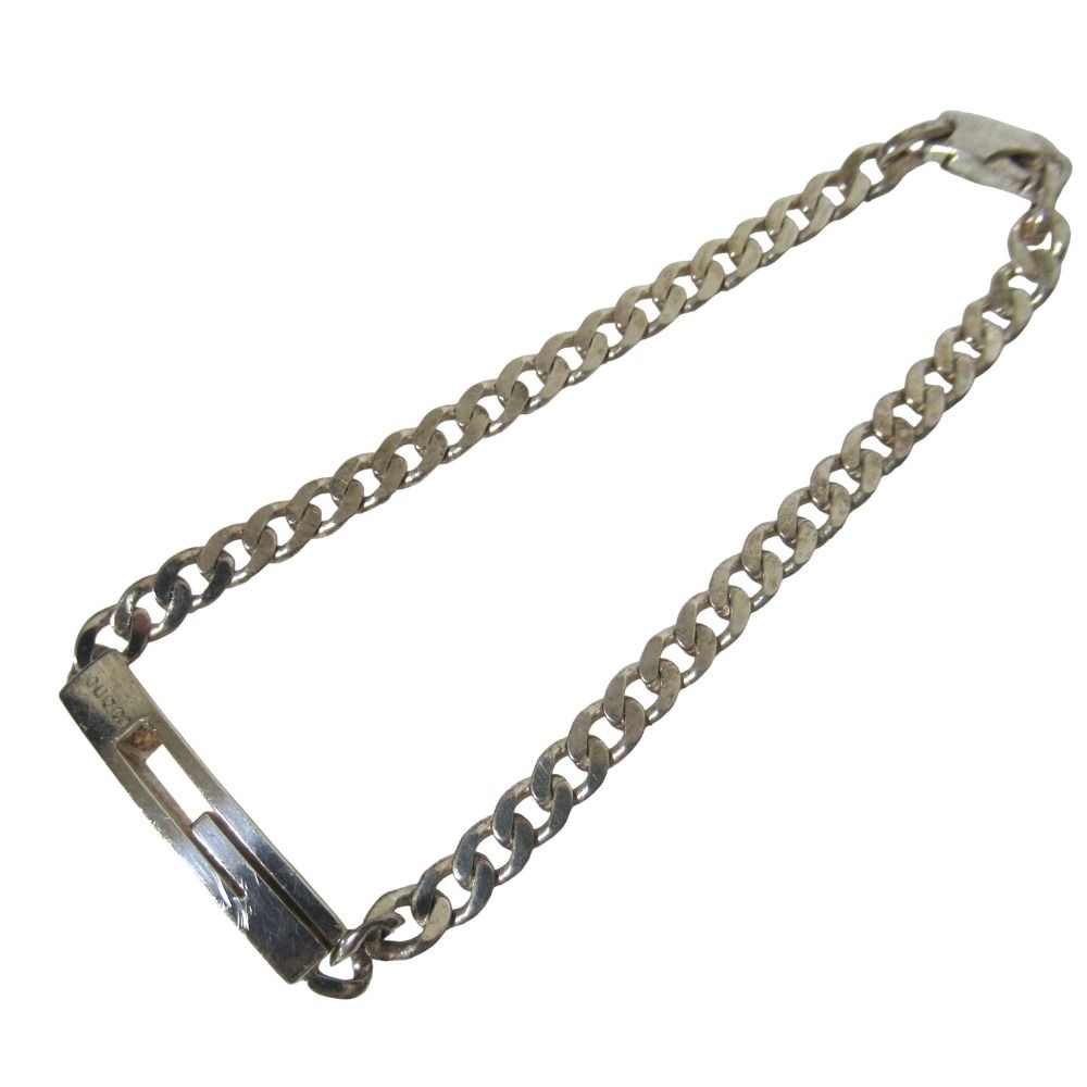 GUCCI グッチ ブランデッドG 喜平チェーン ブレスレット 925SV