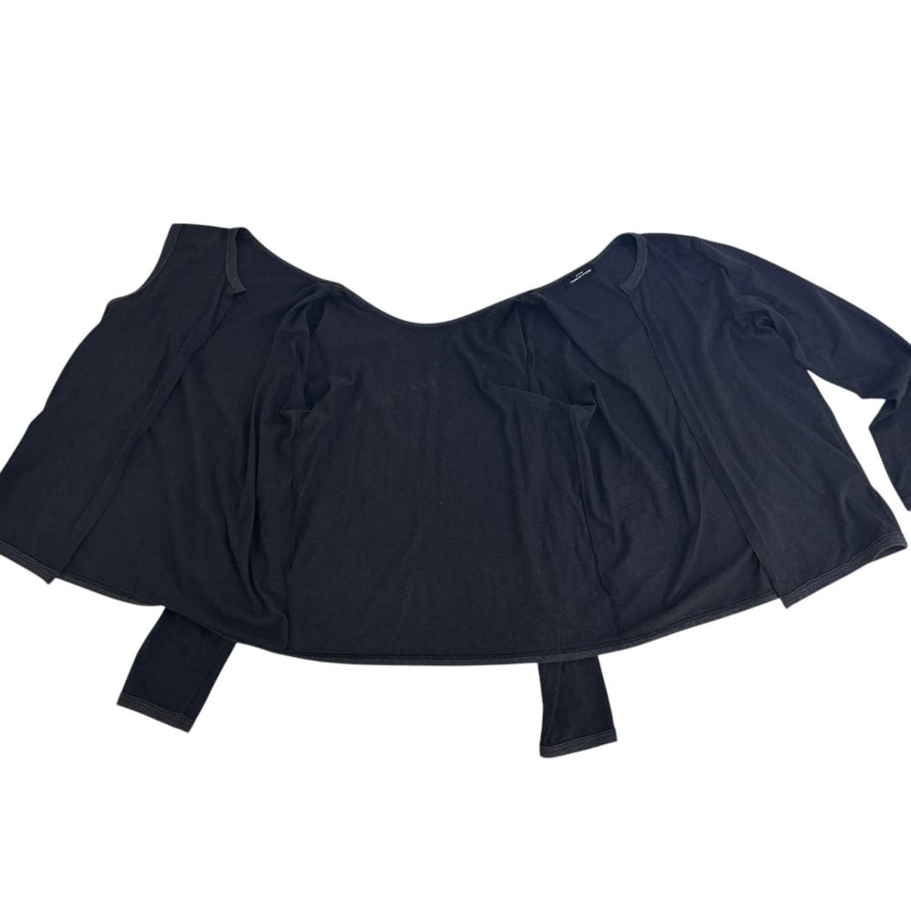 良品 tricot COMME des GARCONS トリココムデギャルソン AD2004 コットン レイヤード アンサンブル風 カットソー グレー レディース 古着 中古 USED 良品 tricot COMME des GARCONS トリココムデギャルソン AD2004