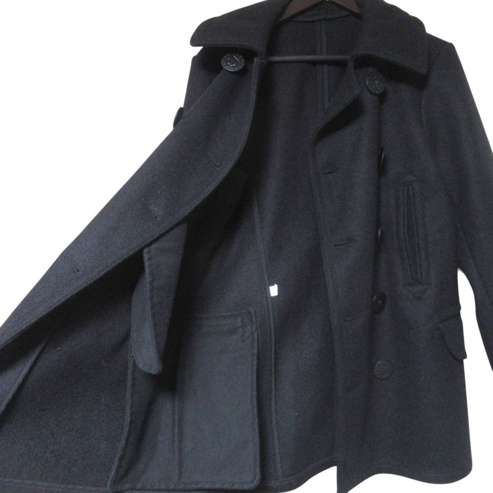 美品 ANATOMICA アナトミカ PEA COAT FRENCH WOOL 13スター Pコート ピーコート サイズXS ブラック メンズ 古着 中古 USED 美品 ANATOMICA アナトミカ PEA COAT FRENCH WOOL 13スター Pコート