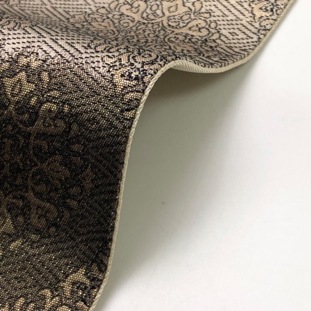 袋帯 切嵌 華模様 金糸 白茶色 O-6118 袋帯 切嵌 華模様 金糸 白茶色 O-6118 - メルカリ