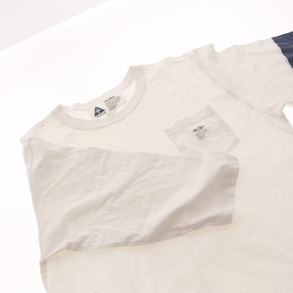 チャレンジャー ポケット Tシャツ ホワイト Mサイズ POCKET LOGO TEE 