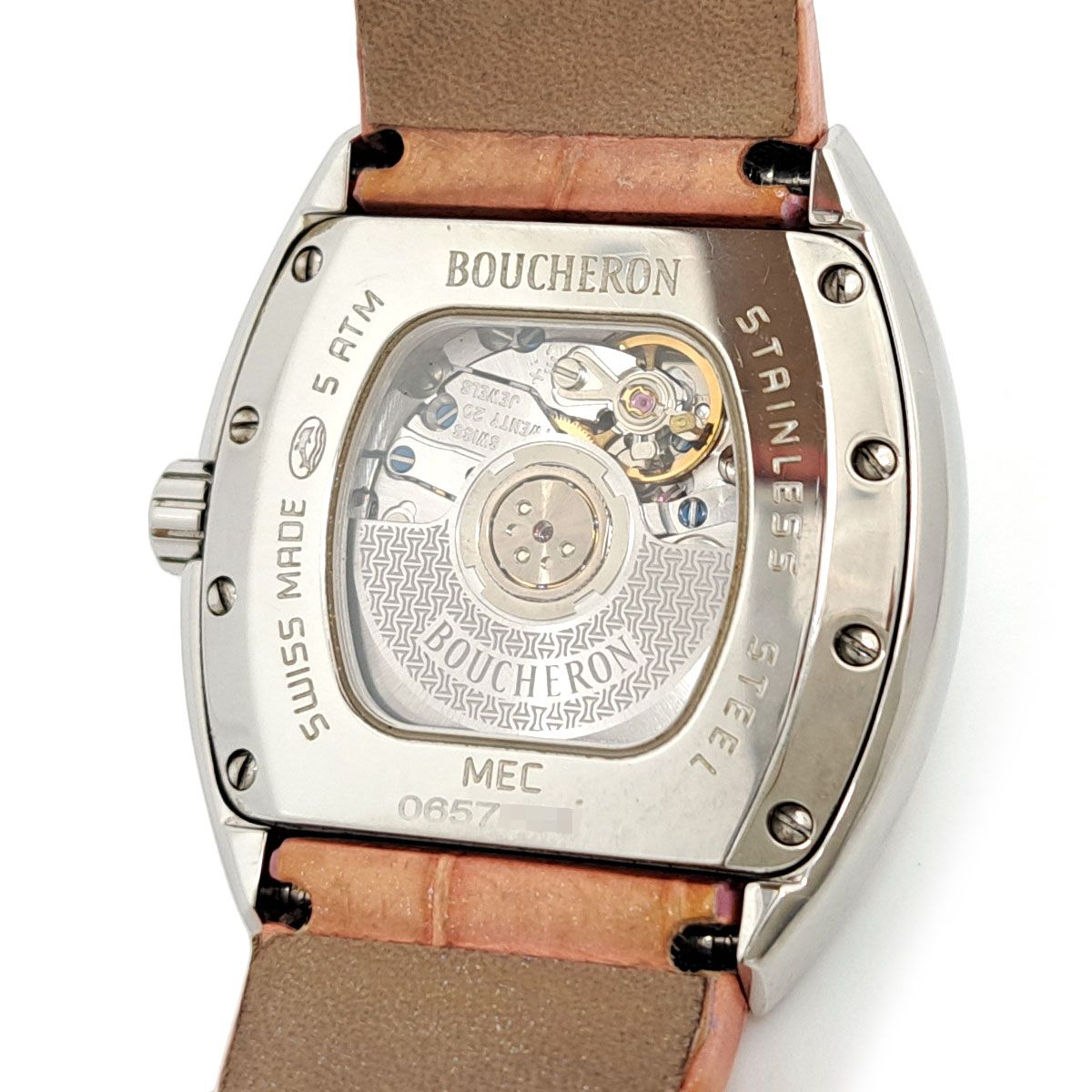ブシュロン MEC メック ダイヤ オートマチック 自動巻き ステンレススティール レディース Boucheron 【中古】 【時計】 BOUCHERON ブシュロン MEC メック ダイヤ オートマチック - SS