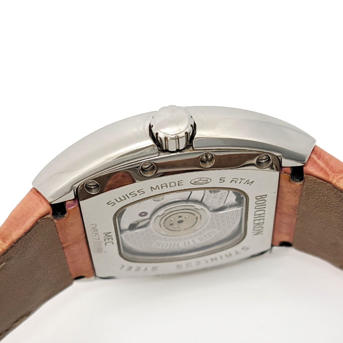 ブシュロン MEC メック ダイヤ オートマチック 自動巻き ステンレススティール レディース Boucheron 【中古】 【時計】 BOUCHERON - ブシュロン MEC メック ダイヤ オートマチック 自動巻き