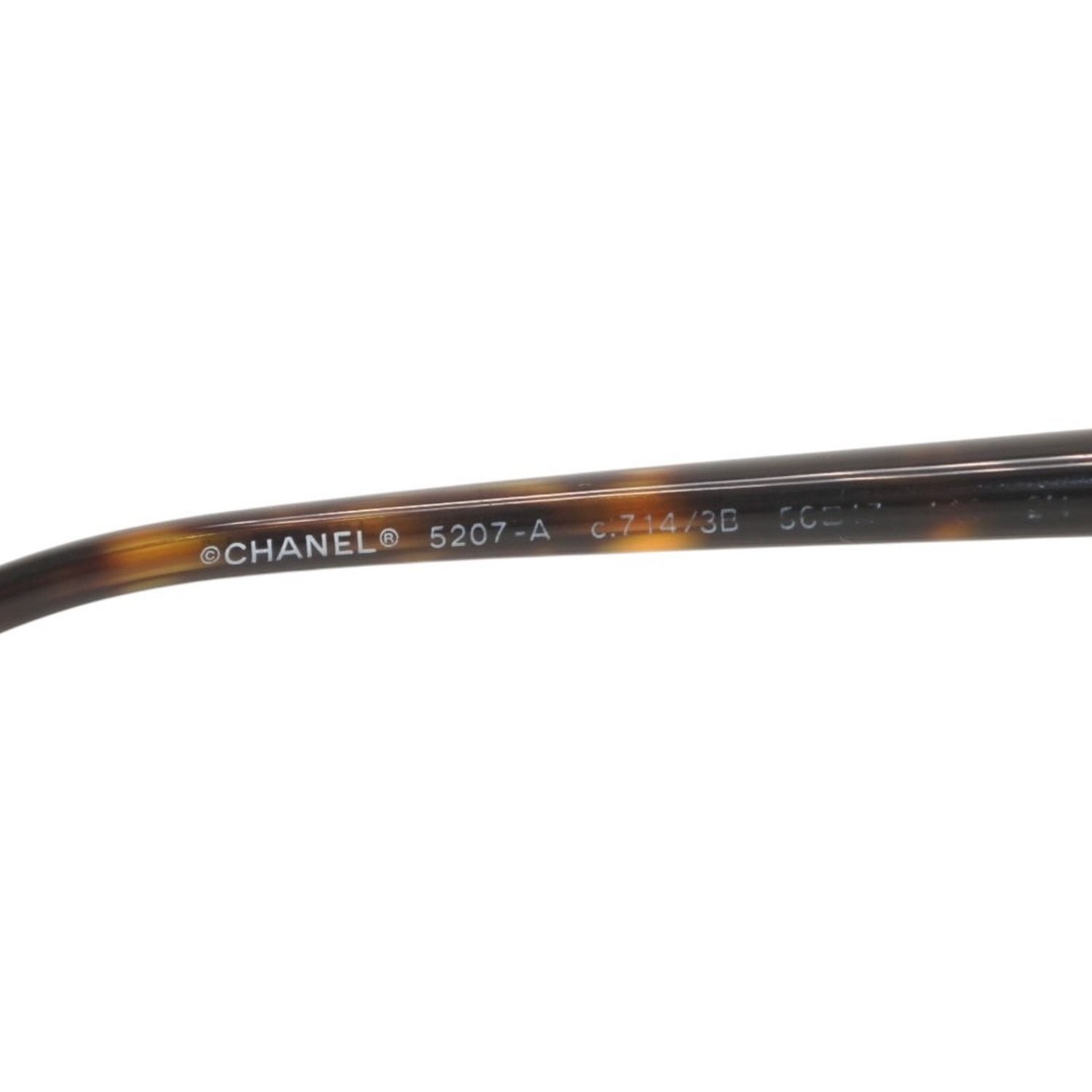 極美品 CHANEL シャネル ウェリントン サングラス アイウェア 5207-A c 