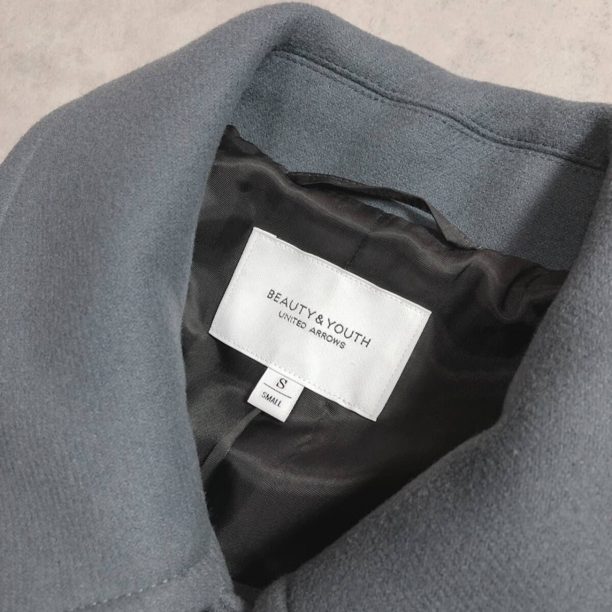 WQ1135○BEAUTY&YOUTH UNITED ARROWS：美品!! メルトンステンカラー 