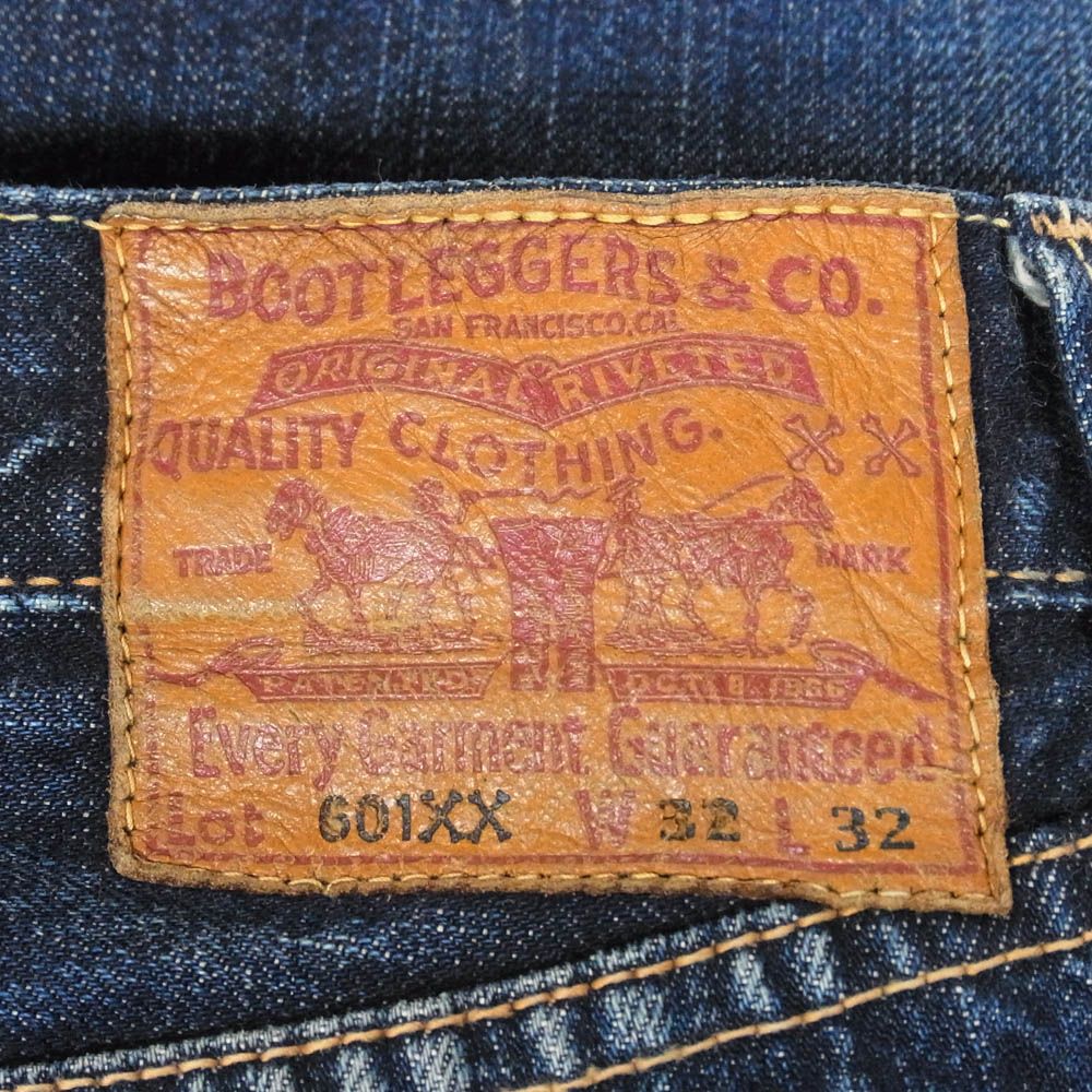 ブートレガーズ bootleggers 601xx 赤耳 ボタンフライ デニム パンツ