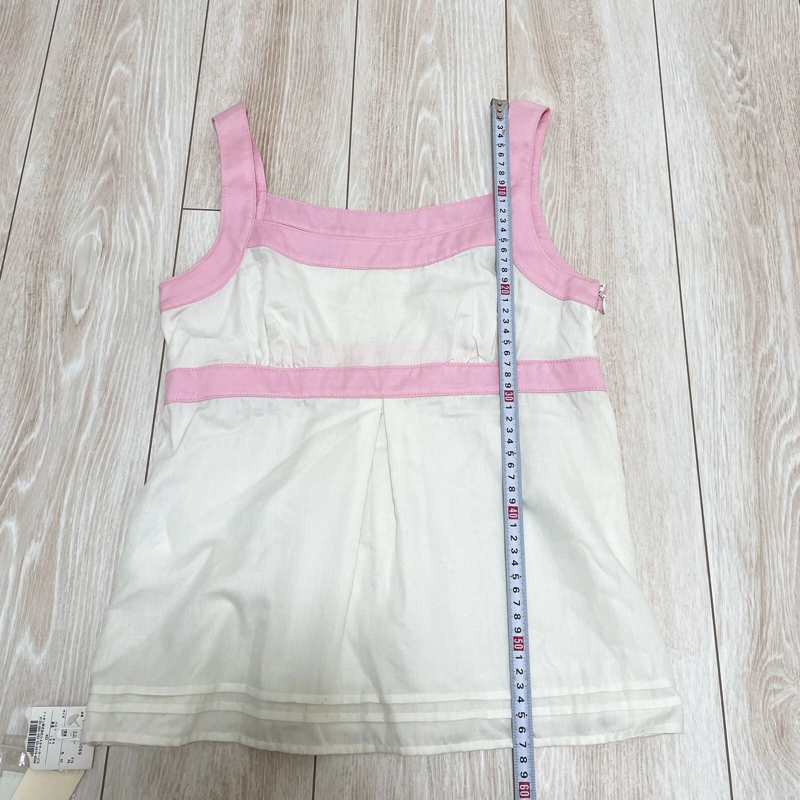 未使用タグ付き Courreges21 クレージュ キャミソール ノースリーブ 