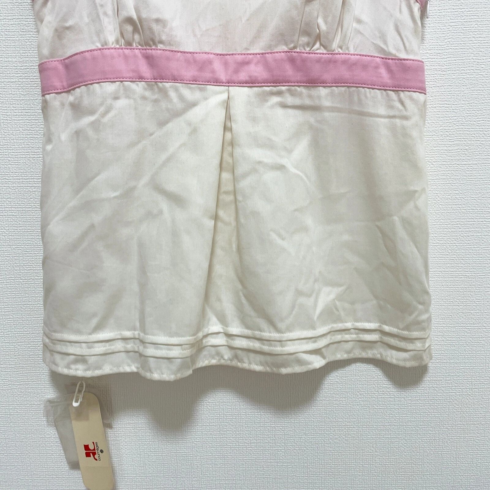 未使用タグ付き Courreges21 クレージュ キャミソール ノースリーブ