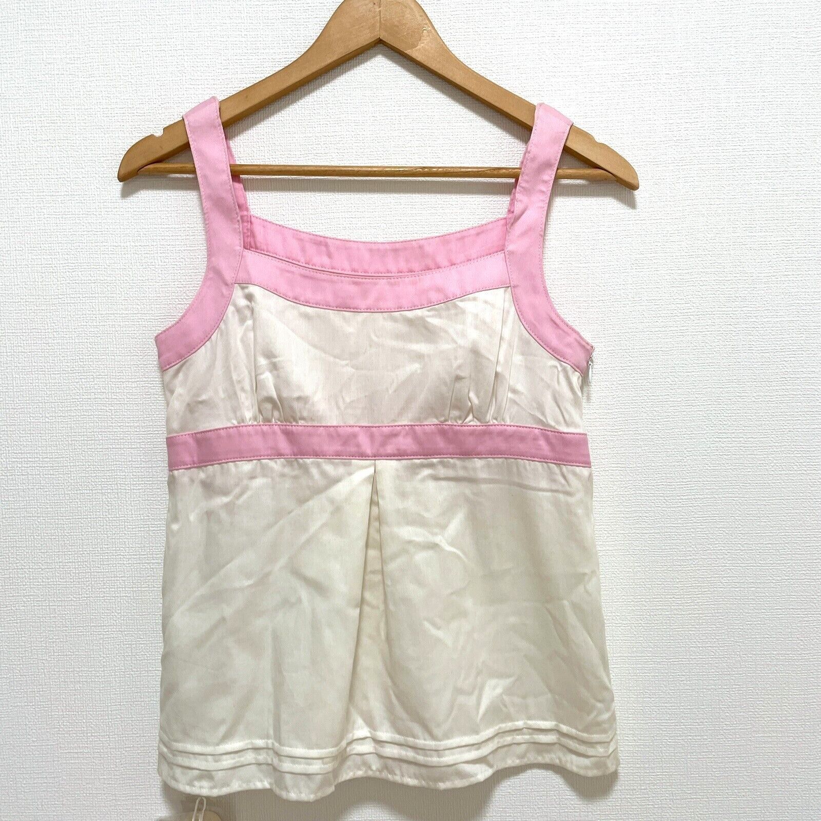 未使用タグ付き Courreges21 クレージュ キャミソール ノースリーブ 