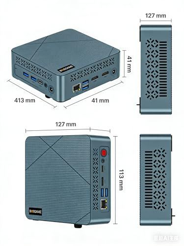 BOSGAME ECOLITE Series E3 ミニPC N95 MiNipc 16GB 512GB NVMe SSD