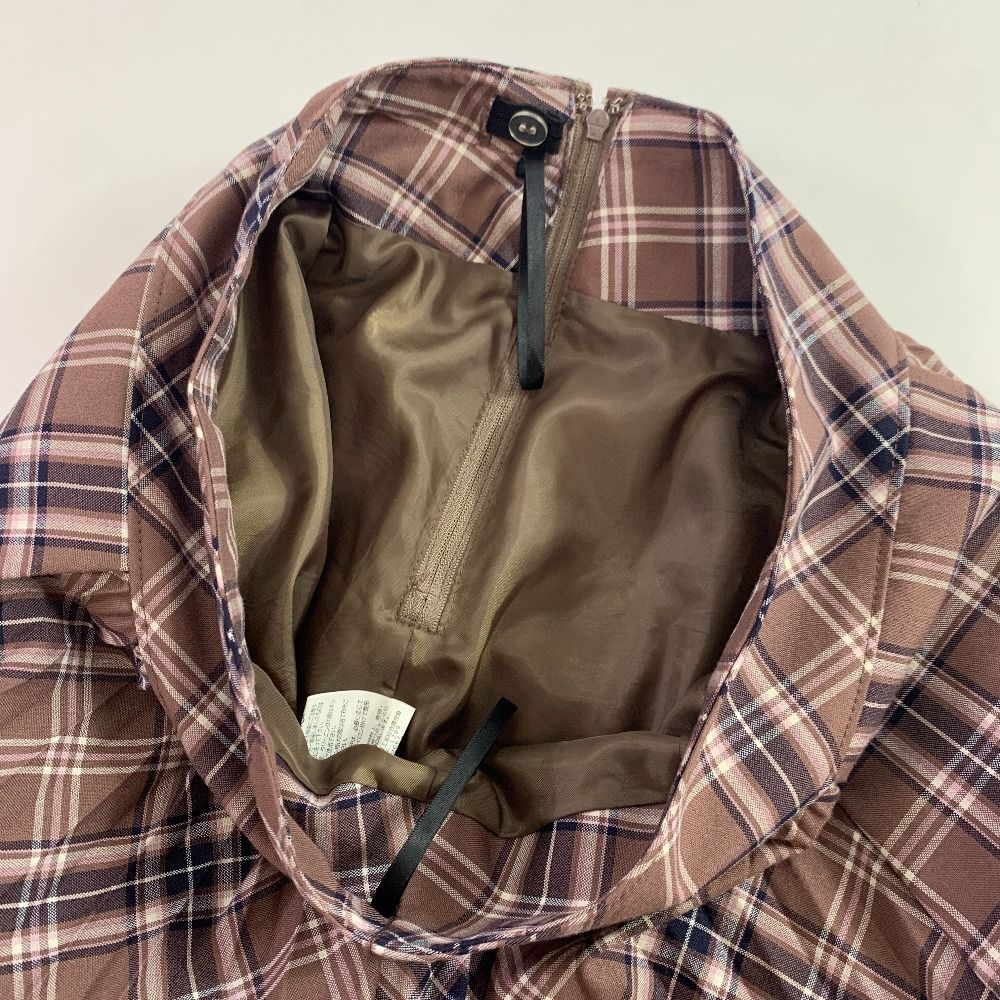 美品 ショパンドゥ 卒服 160 フォーマルスーツ ブラウンチェック