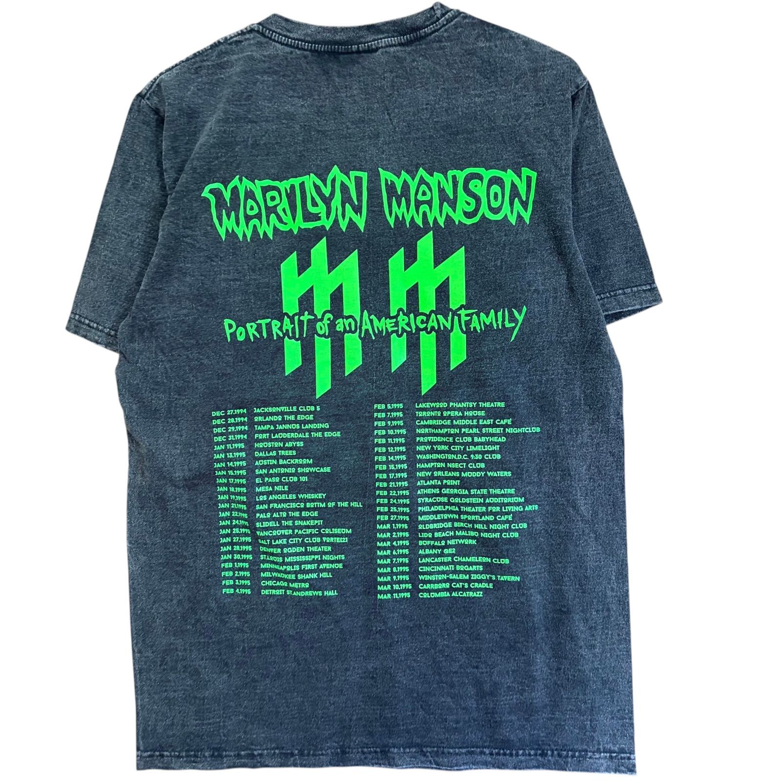 新品 マリリンマンソン バンドTシャツ L 墨黒 ポートレートオブアン