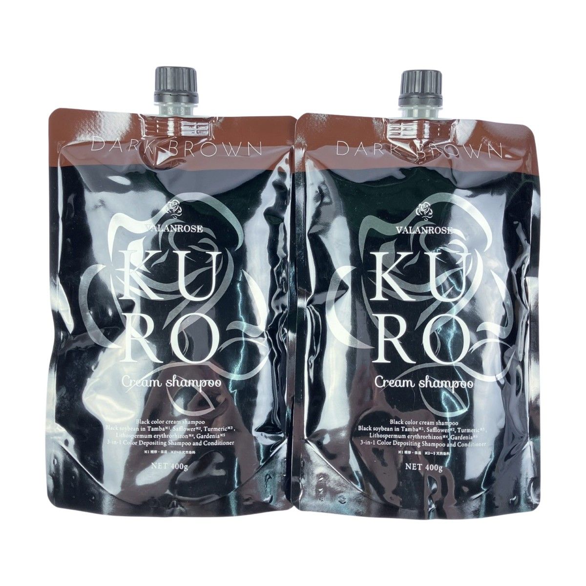 【新品未使用】KURO クリームシャンプー ダークブラウン400g✖️3個 KURO クリームシャンプー ダークブラウン 400g x3個 【公式通販】