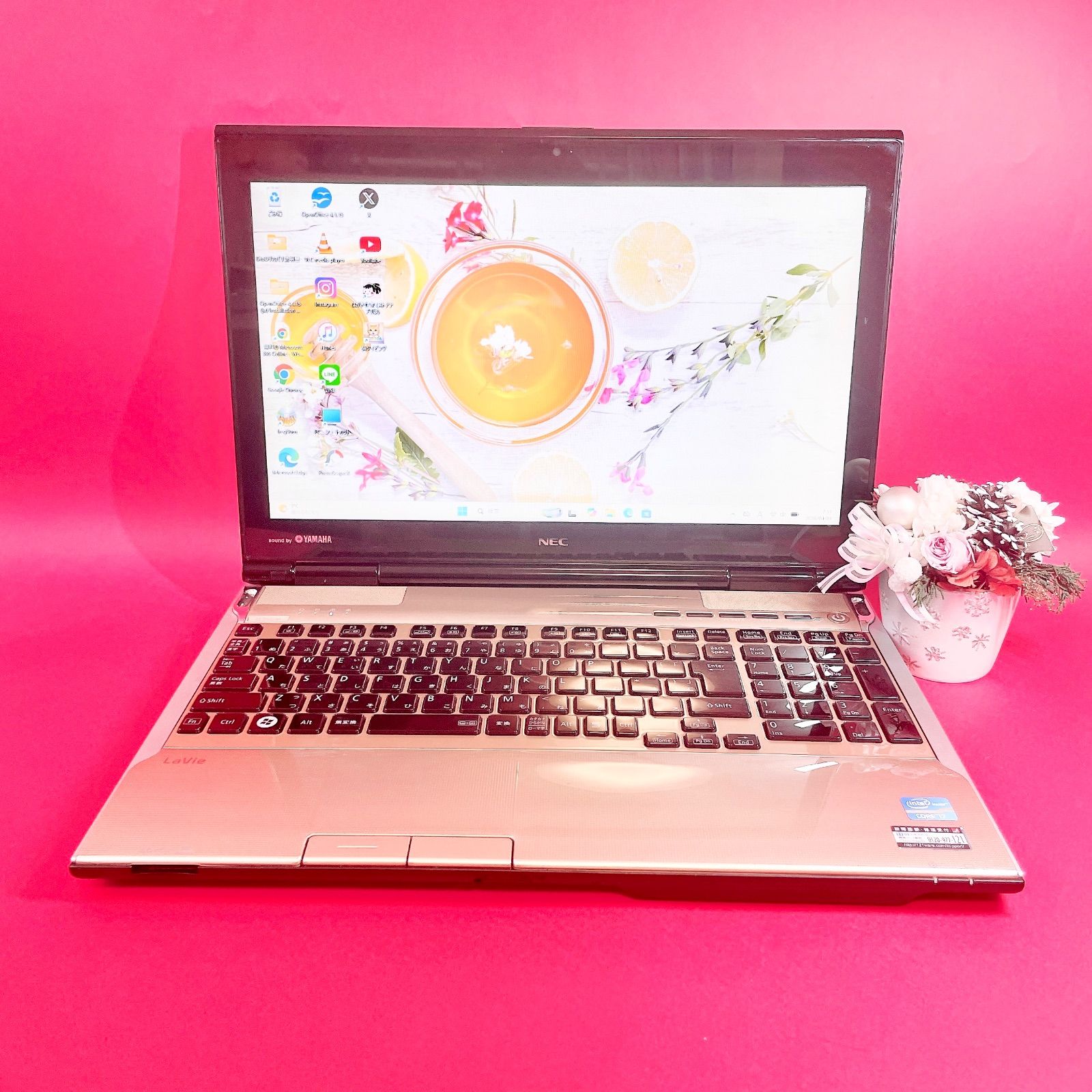 NEC Corei7 16GB✨️SSD256GB ゴールドノートPC - メルカリ