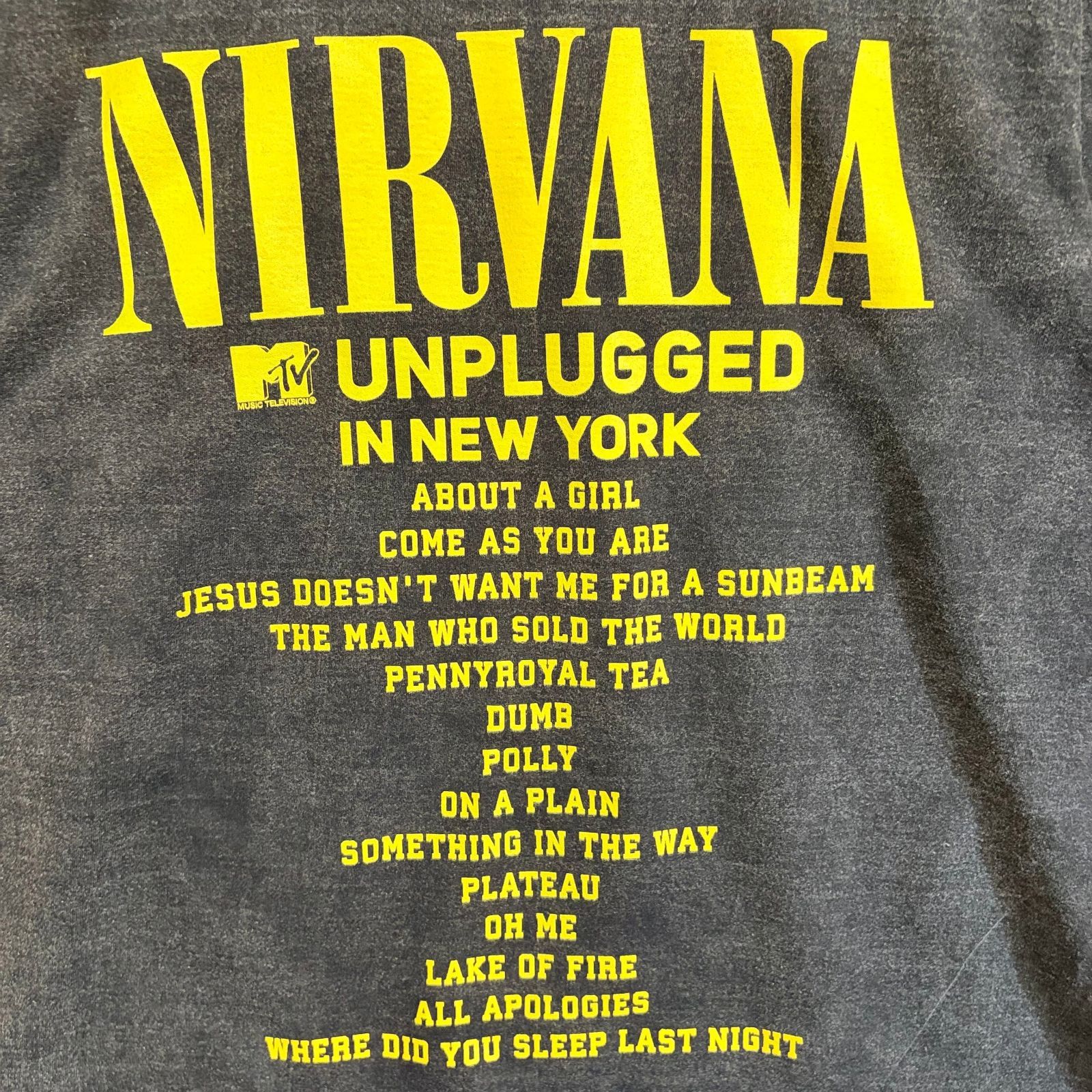 新品 ニルヴァーナ バンドTシャツ XL 墨黒 ロックT バンドT NIRVANA 