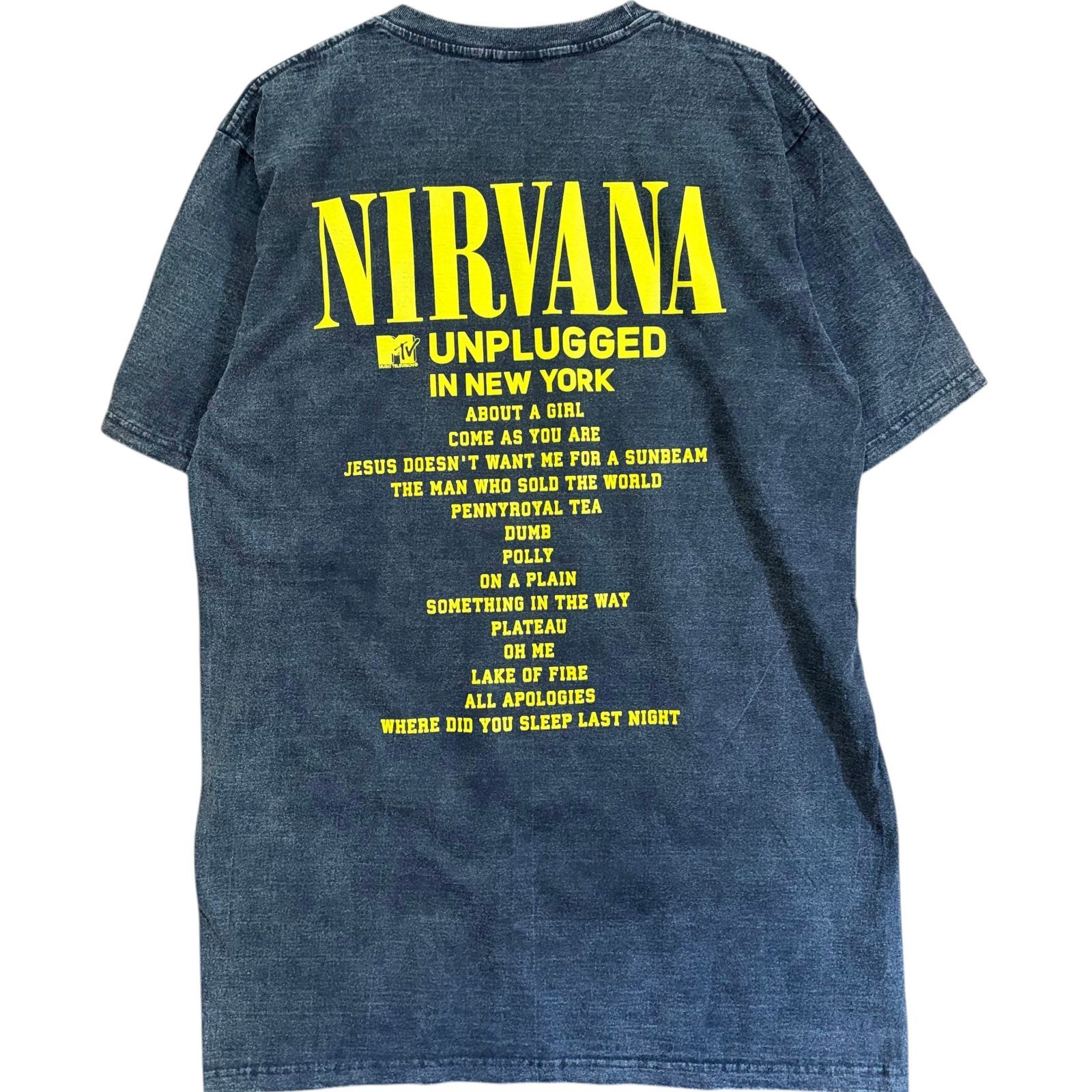 新品 ニルヴァーナ バンドTシャツ XL 墨黒 ロックT バンドT NIRVANA 