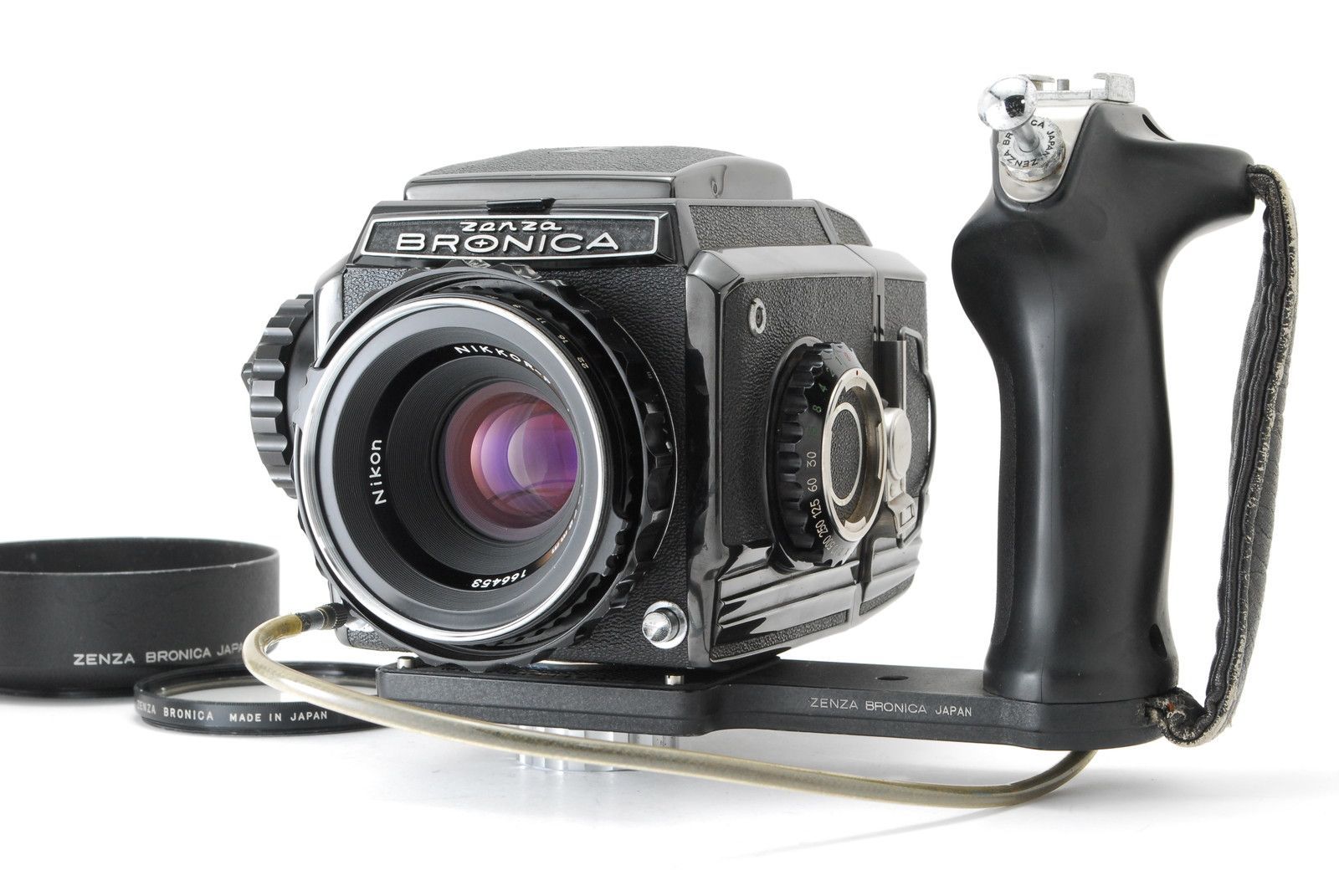 美品】ゼンザ ブロニカ フィルム カメラ Zenza Bronica S2A Black Film