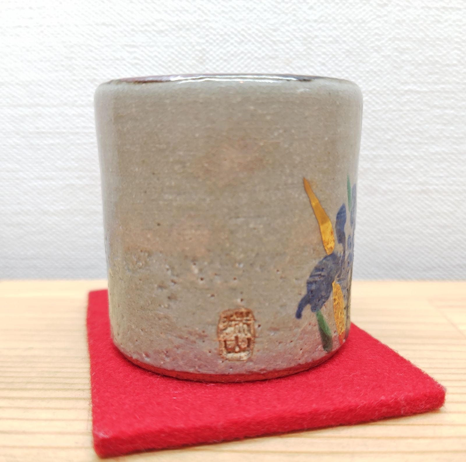 加賀瑞山 【八八八】加賀瑞山 萬古焼 雪洞蓋置 ◇共