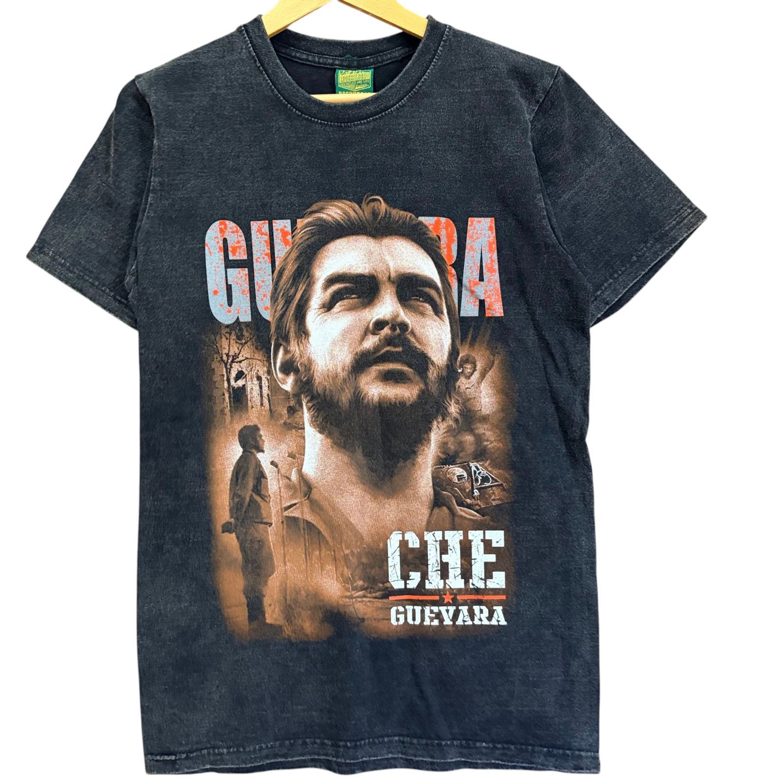 新品 チェ・ゲバラ Tシャツ M 墨黒 CHE GUEVARA ビンテージ風 半袖 