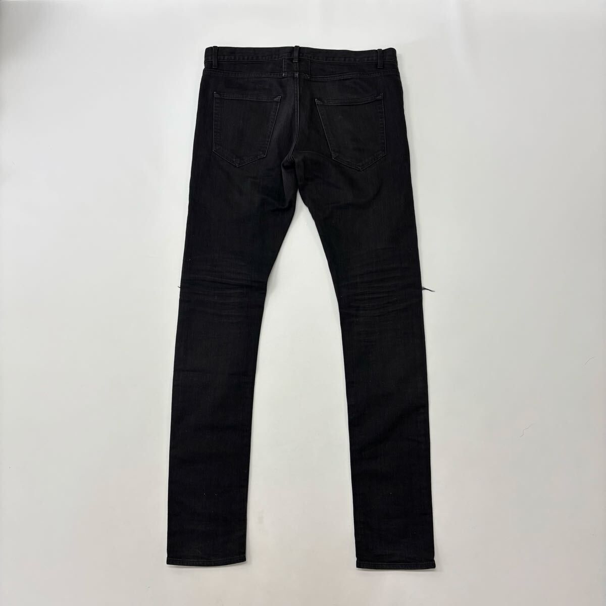 2014 SAINT LAURENT サンローラン 002 ダメージ加工 ブラック デニム 