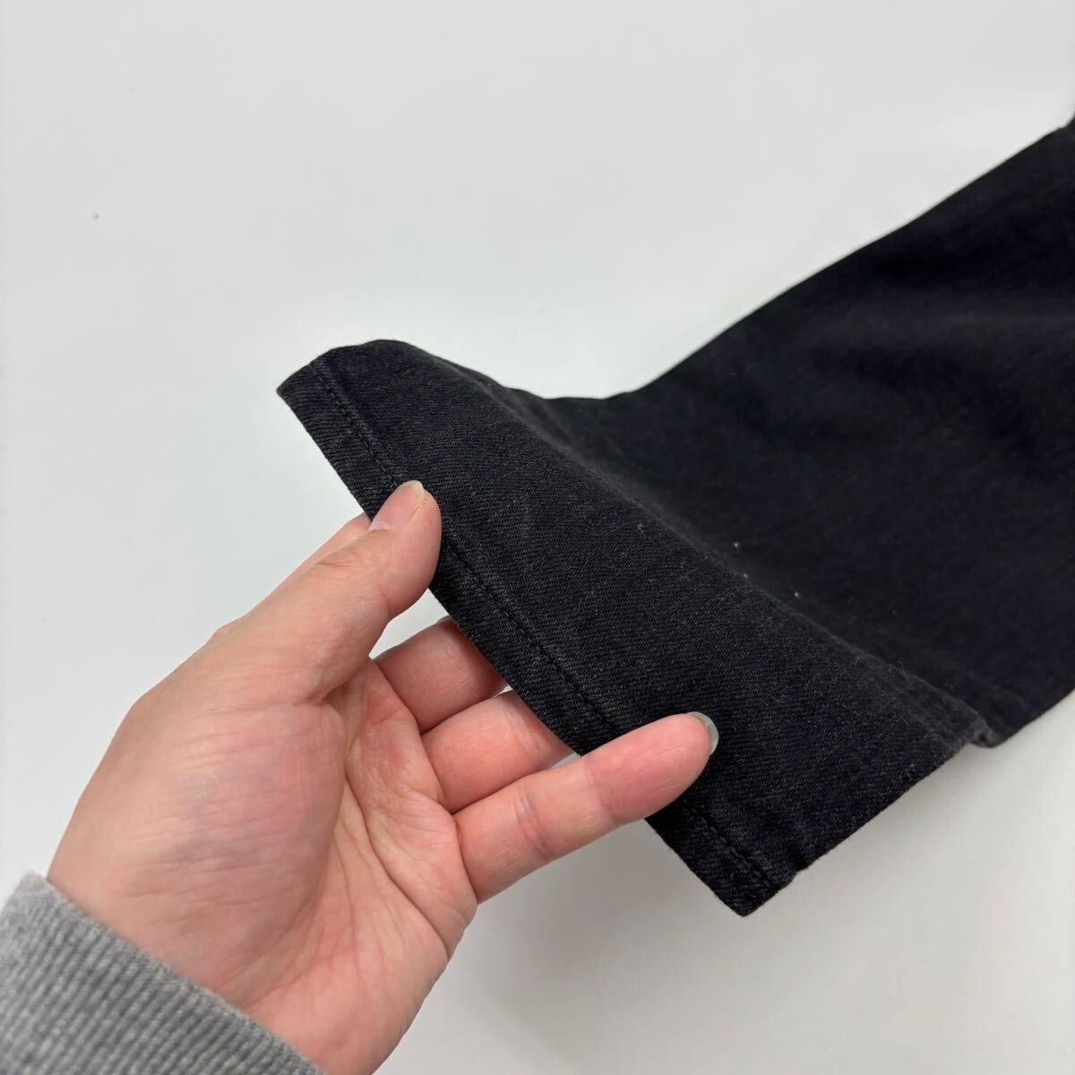 2014 SAINT LAURENT サンローラン 002 ダメージ加工 ブラック デニム 