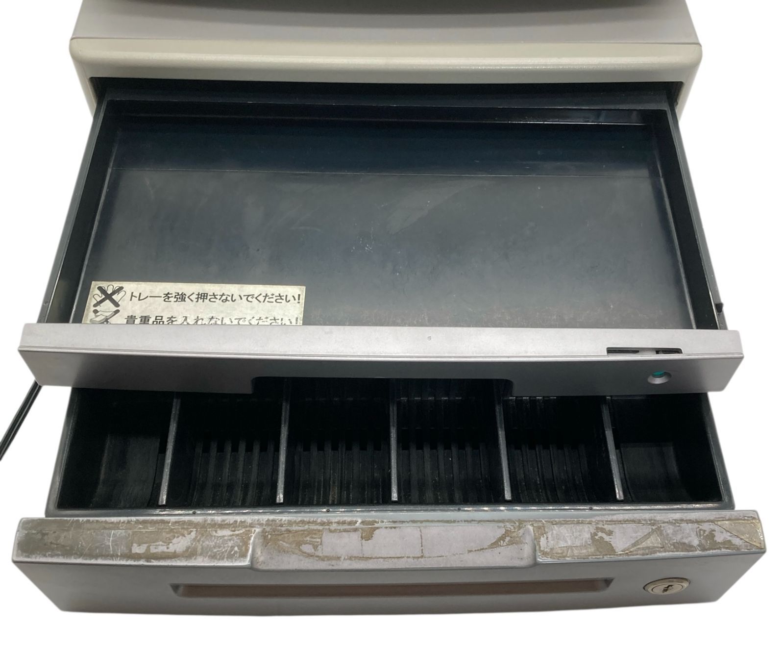 s959【動作確認済み】CASIO TE-2100-15S グレー 電子レジスター 15部門