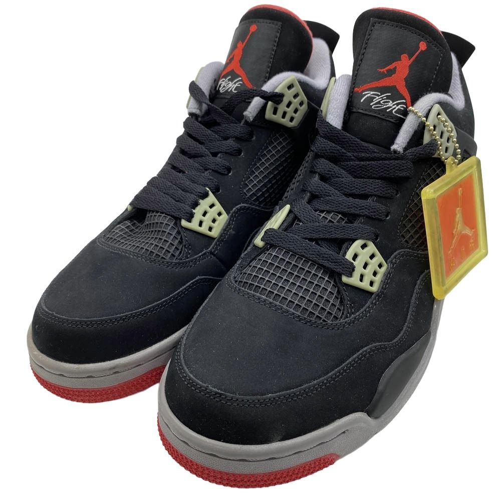 NIKE ナイキ 308497-089 Air Jordan 4 Retro Black Cement Grey Fire 