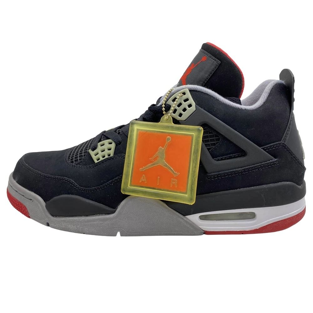NIKE ナイキ 308497-089 Air Jordan 4 Retro Black Cement Grey Fire 