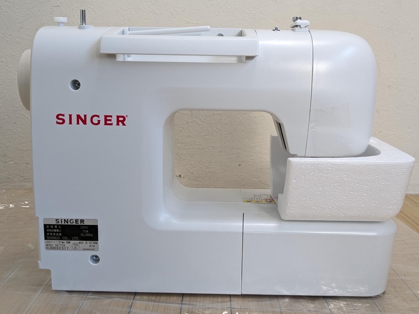 SINGERシンガー コンピューターミシン SN777DX 文字縫い - メルカリ