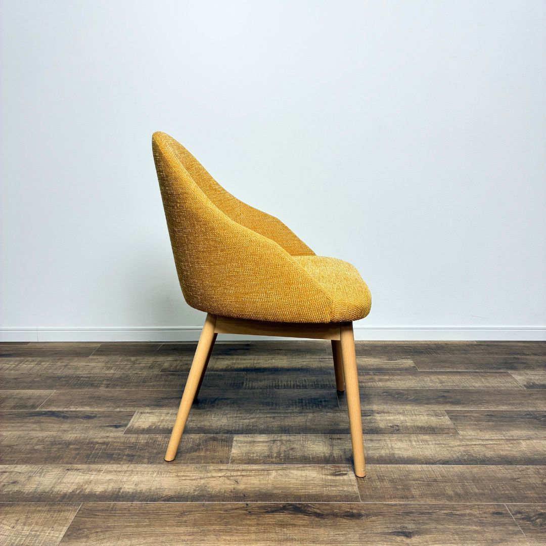 ADAL アダル Ray Arm Chair レイ アーム チェア 木製脚 イエロー 