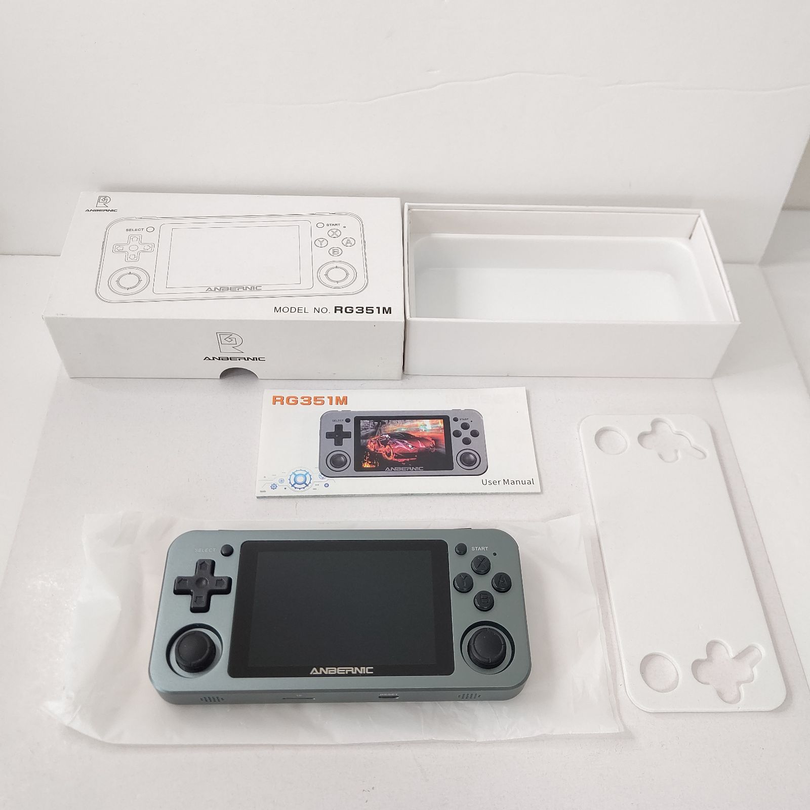 極美品 アンバーニック エミュレータゲーム機 RG-351M セット ゲーム 