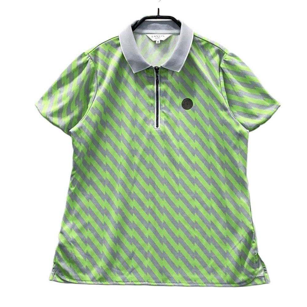 サイズ：40 LANVIN SPORT ランバン スポール 半袖ポロシャツ グレー系