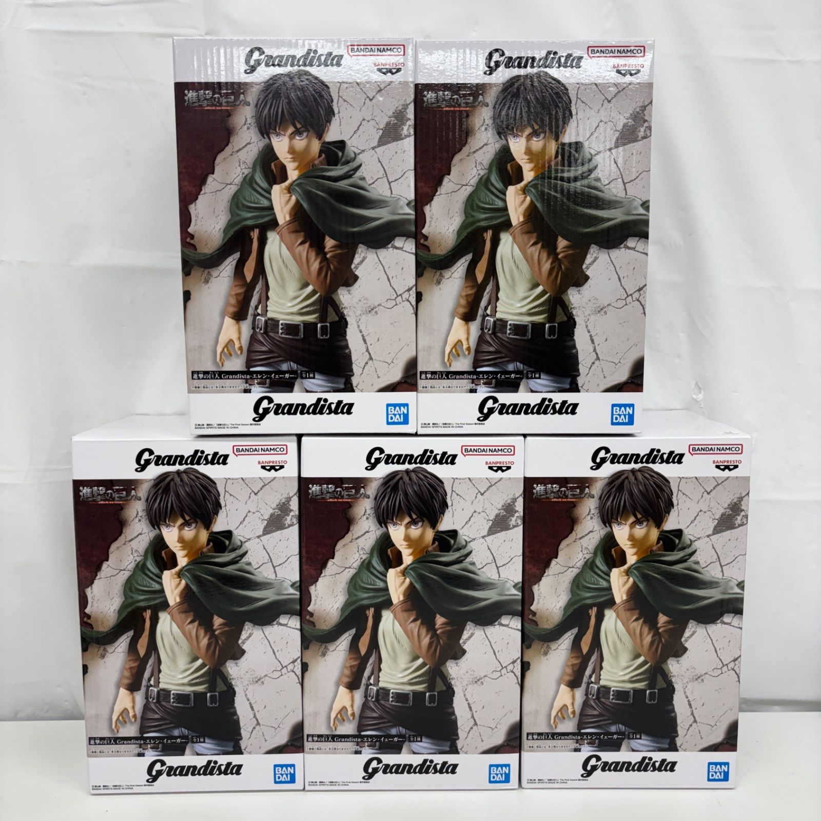 未開封 進撃の巨人 Grandista エレン・イェーガー 5個セット LF4272