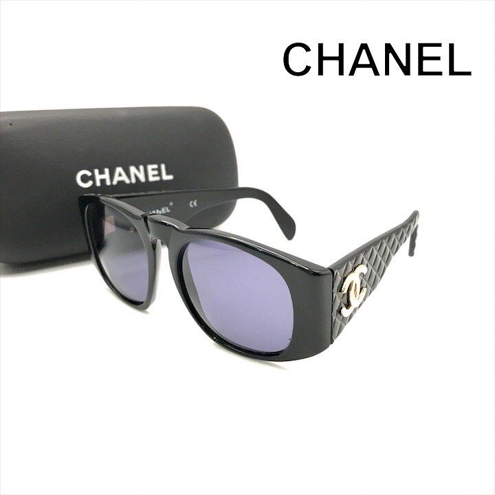 箱付き　CHANEL シャネル サングラス マトラッセ ココマーク 良品 CHANEL シャネル ココマーク マトラッセ サングラス アイウェア