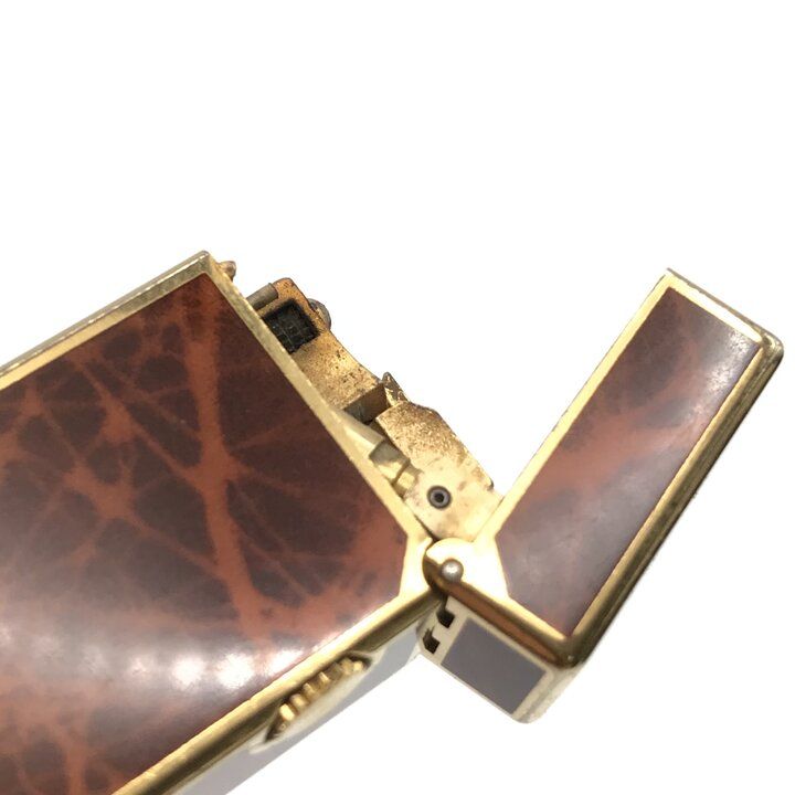 良品 Dunhill ダンヒル マーブル柄 ローラー式 ガスライター ラッカー ブラウン ゴールド 着火良好 喫煙グッズ 煙草グッズ r284 良品 Dunhill ダンヒル マーブル柄 ローラー式 ガスライター ラッカー