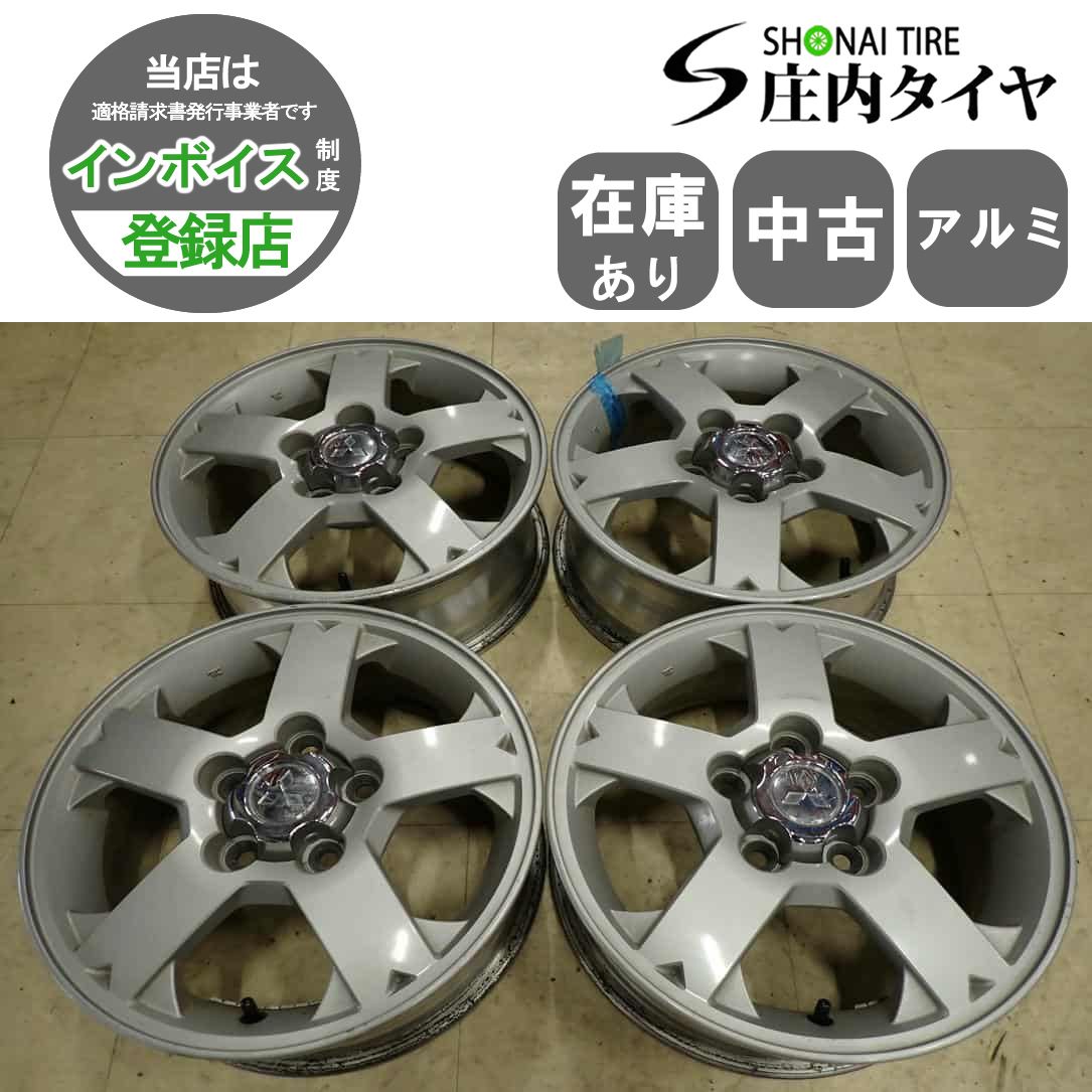 4本SET 会社宛 送料無料 15×5.5J 三菱 パジェロミニ 純正 アルミ 