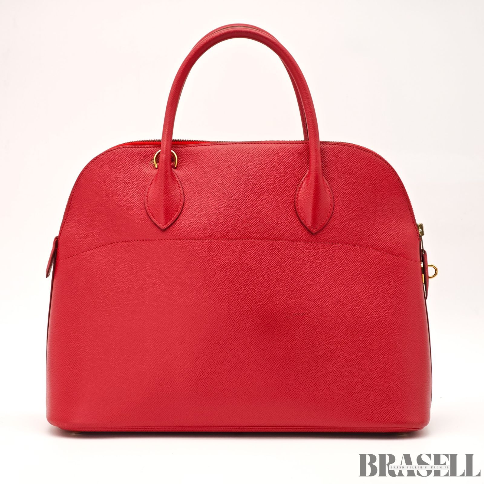 HERMES ハンドバッグ レッド　35 HERMES ボリード35 バッグ 2way ハンドバッグ ショルダーバッグ レッド