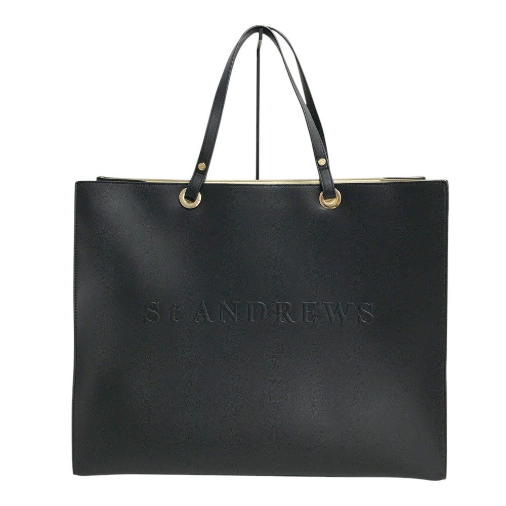 St ANDREWS ブラックロッカーバッグ ST ANDREWS セントアンドリュース ロッカーバッグ トートバッグ