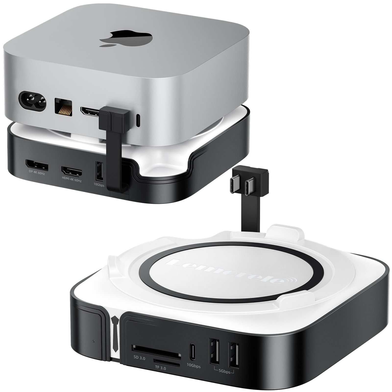 Mac mini M4/M4 Pro ドッキングステーション＆マックミニ スタンド 9 