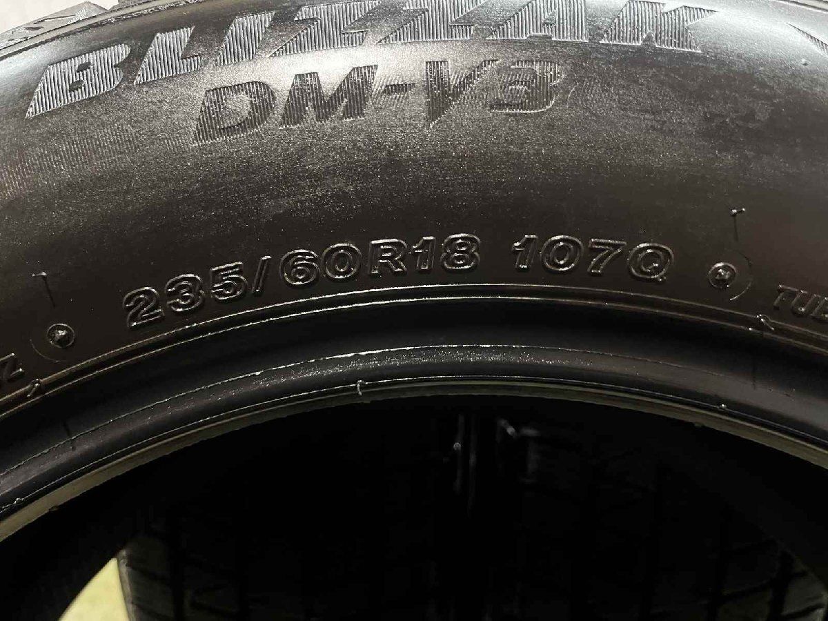 BS BRIDGESTONE BLIZZAK DM-V3 235/60R18 18インチ スタッドレス 4本 22年製 バリ溝 レクサスRX T33エクストレイル等　(KTR003) クレジットカード QRコード決済可 k-tire_eg001363371