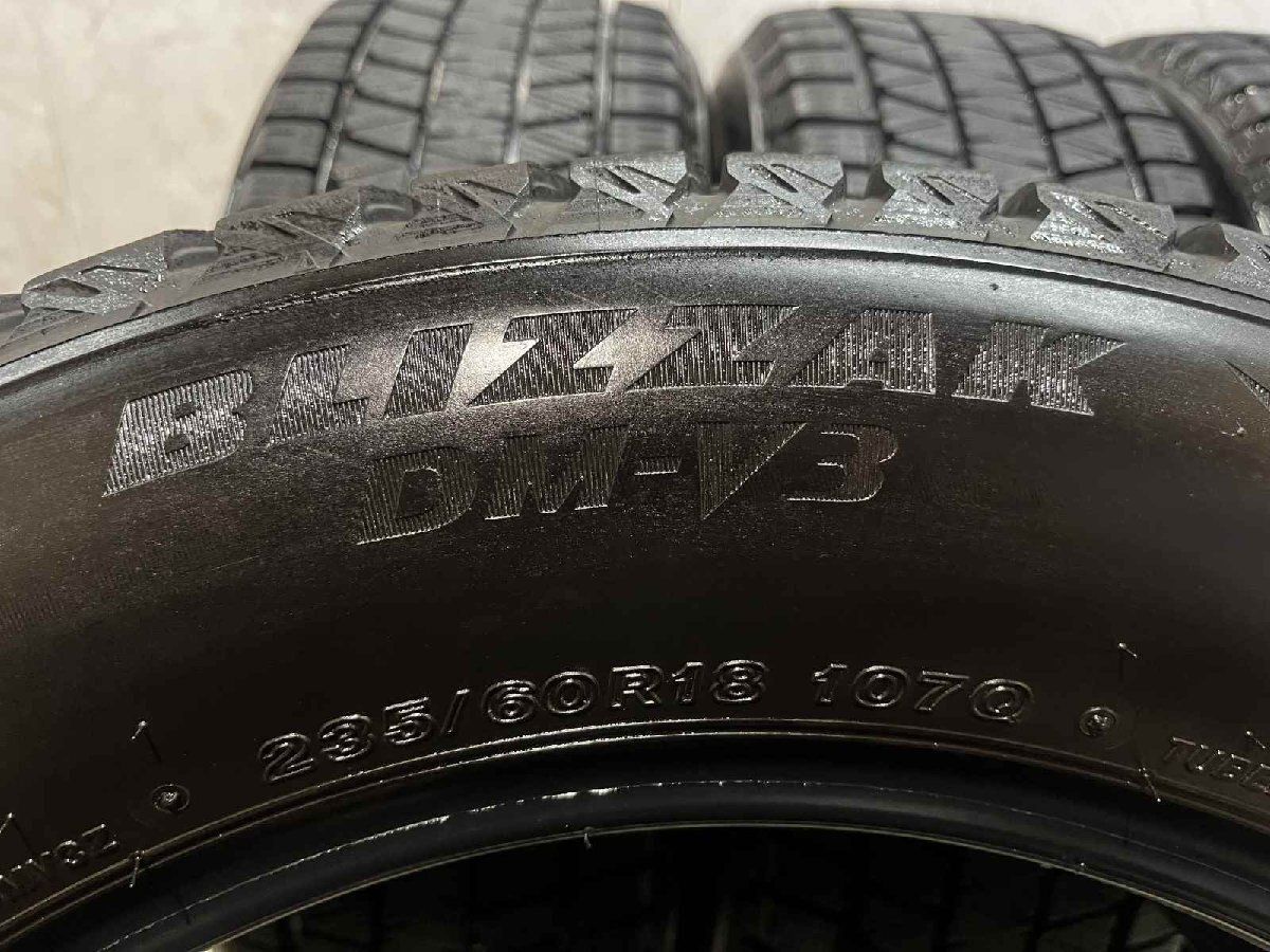 BS BRIDGESTONE BLIZZAK DM-V3 235/60R18 18インチ スタッドレス 4本 22年製 バリ溝 レクサスRX T33エクストレイル等　(KTR003) クレジットカード QRコード決済可 k-tire_eg001363371