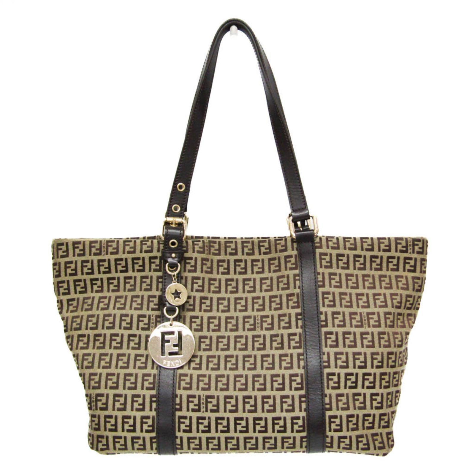 フェンディ(Fendi) ズッキーノ 8BH215 レディース キャンバス,レザー 